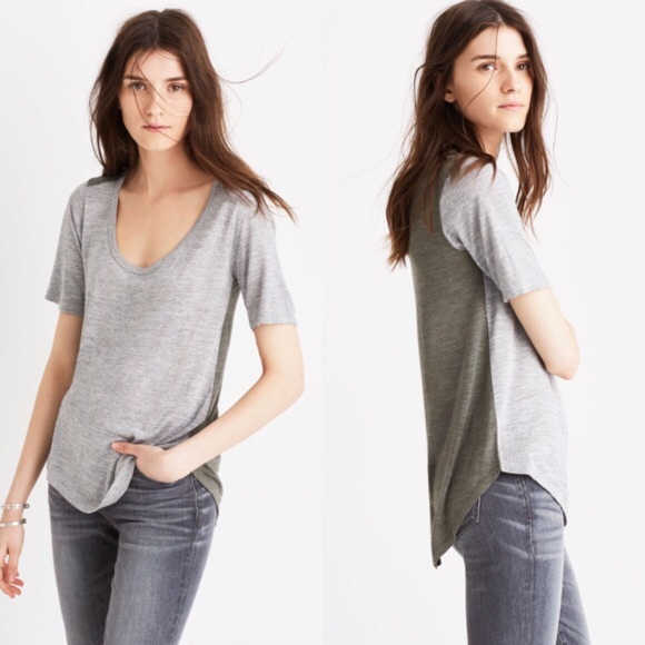 Madewell Tops - Madewell Anthem color block scoop tee